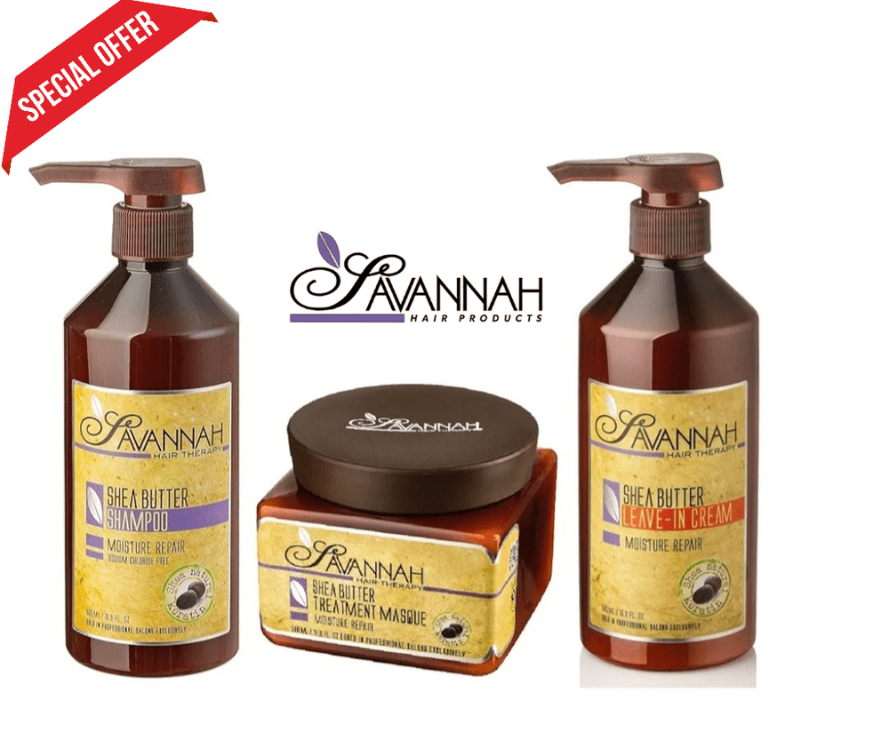 Shampoo + Mascarilla + Leave - In Cream - Savannah Hair Therapy PR