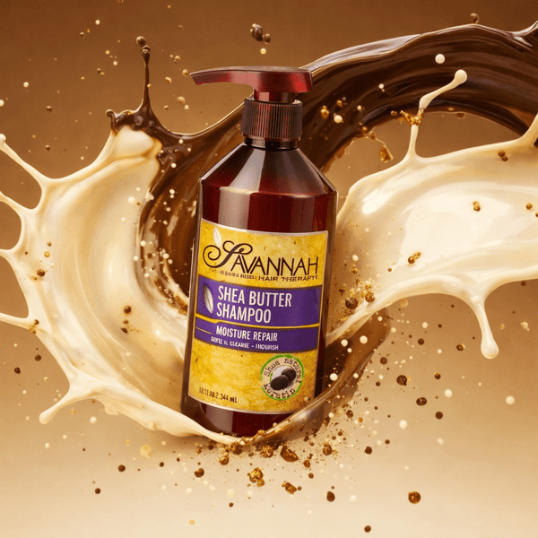 Shea Butter Shampoo (Moisture Repair) 16.9 oz - Savannah Hair Products